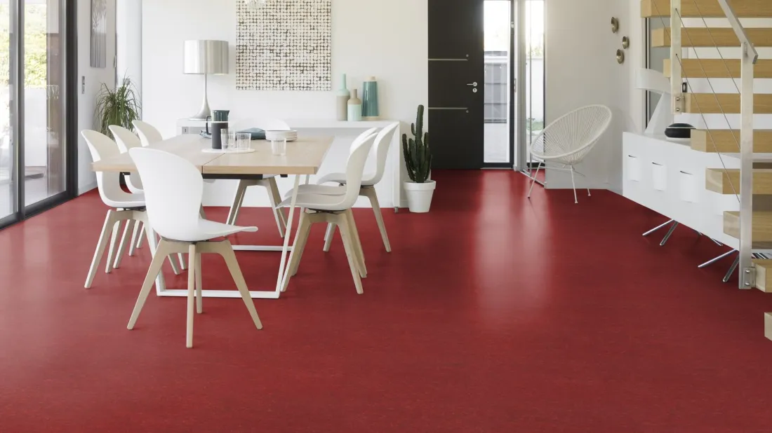 Натуральный линолеум Gerflor Marmorette 0018 Lobster Red