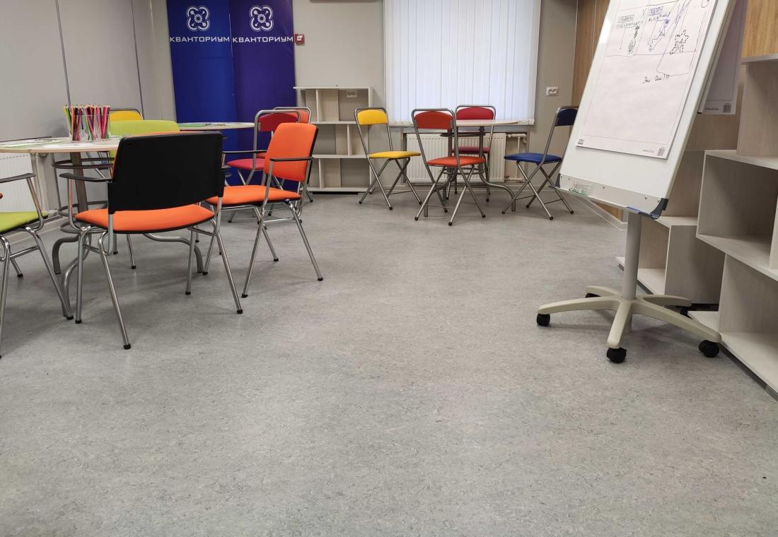 Натуральный линолеум Gerflor Marmorette 0053 Ice Grey