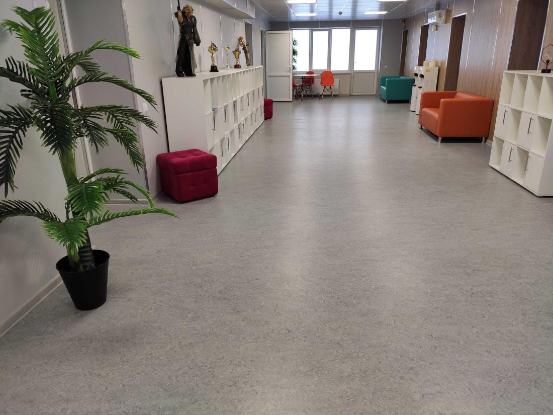 Натуральный линолеум Gerflor Marmorette 0056 Foggy Blue