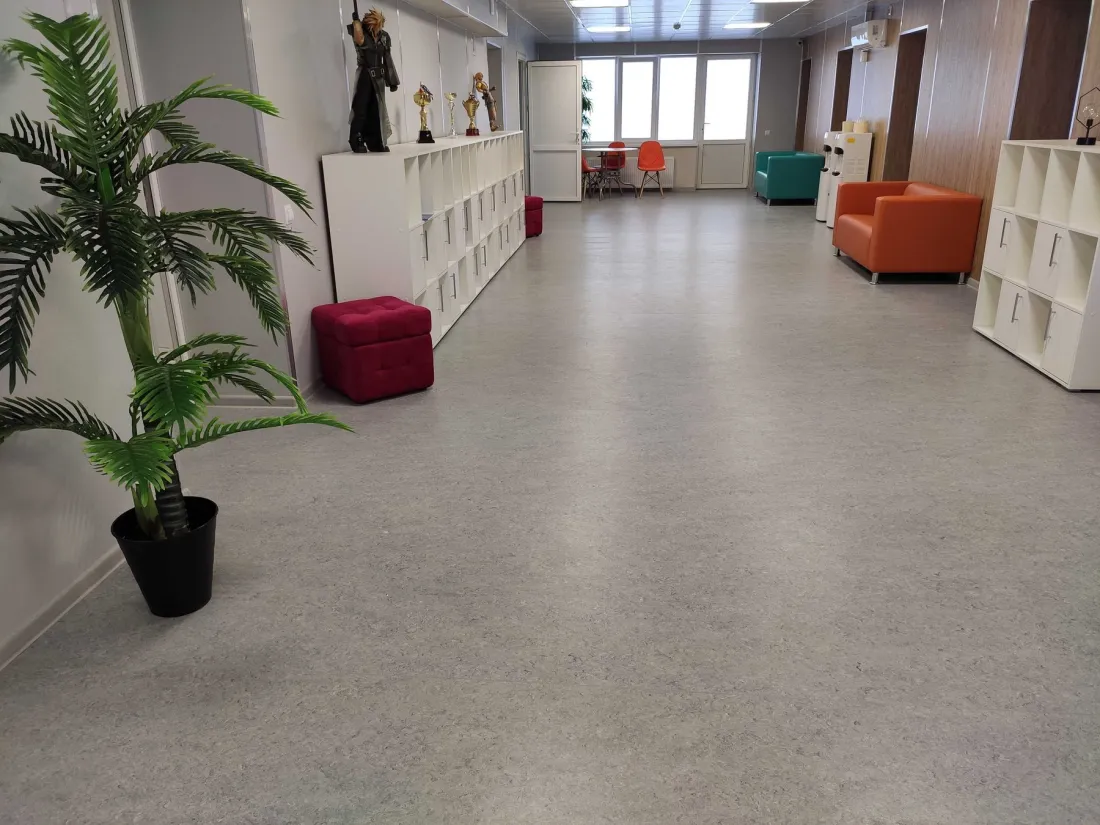 Натуральный линолеум Gerflor Marmorette 0056 Foggy Blue