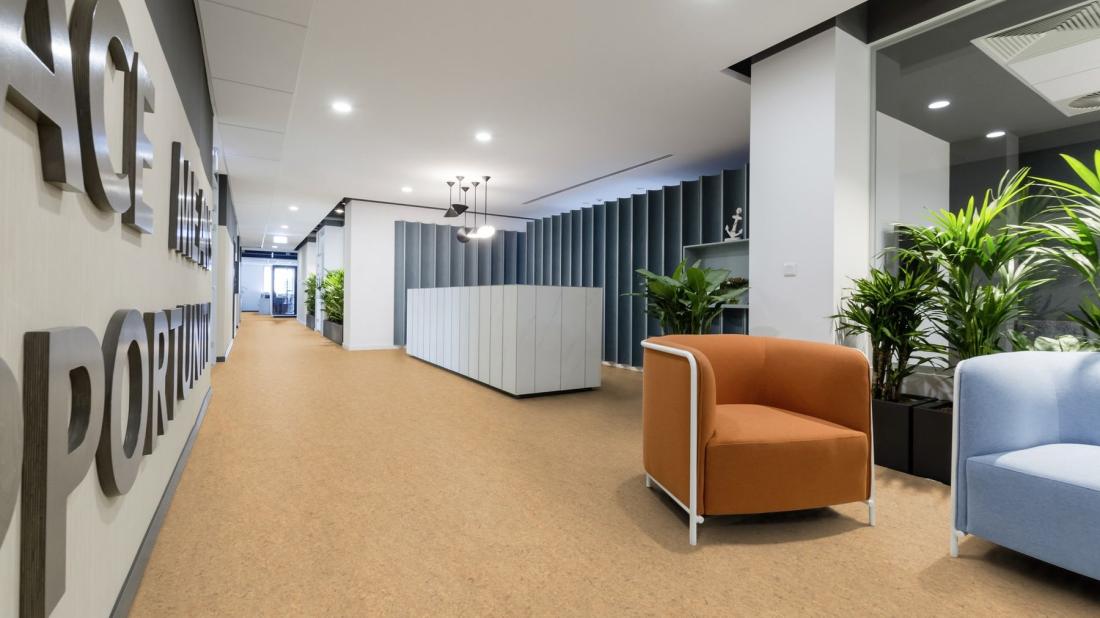 Натуральный линолеум Gerflor Marmorette 0070 Rocky Brown