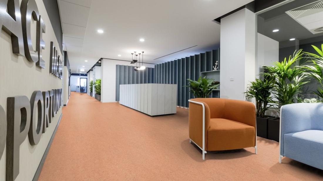 Натуральный линолеум Gerflor Marmorette 0075 Light Aurora