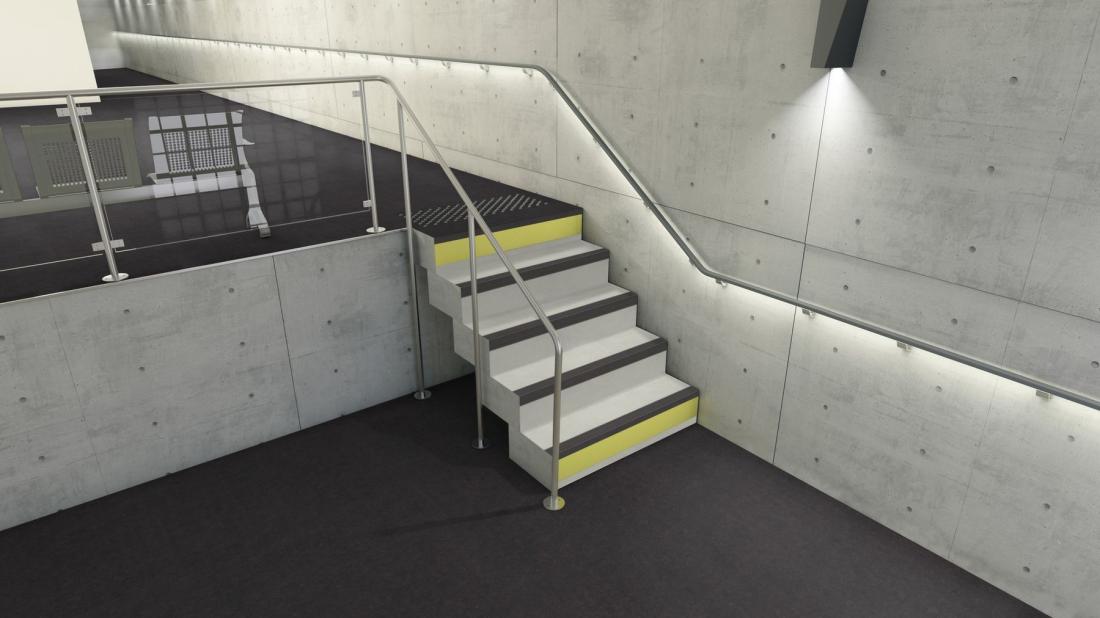 Натуральный линолеум Gerflor Marmorette 0096 Midnight Grey