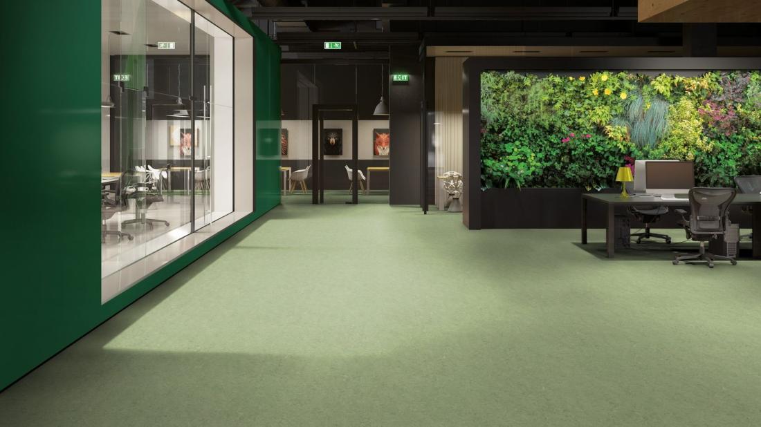 Натуральный линолеум Gerflor Marmorette 0130 Antique Green