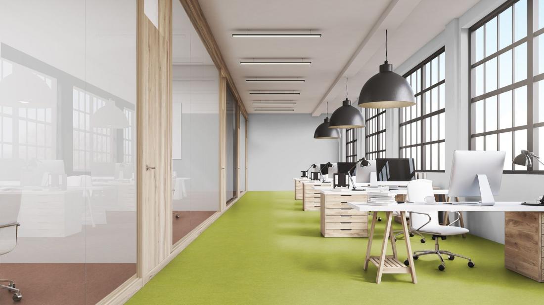 Натуральный линолеум Gerflor Marmorette 0132 Lime Green