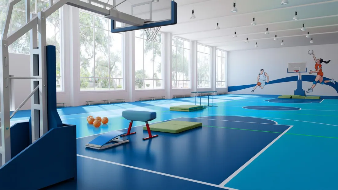 Спортивный линолеум Tarkett Omnisports Action 65 Sky Blue