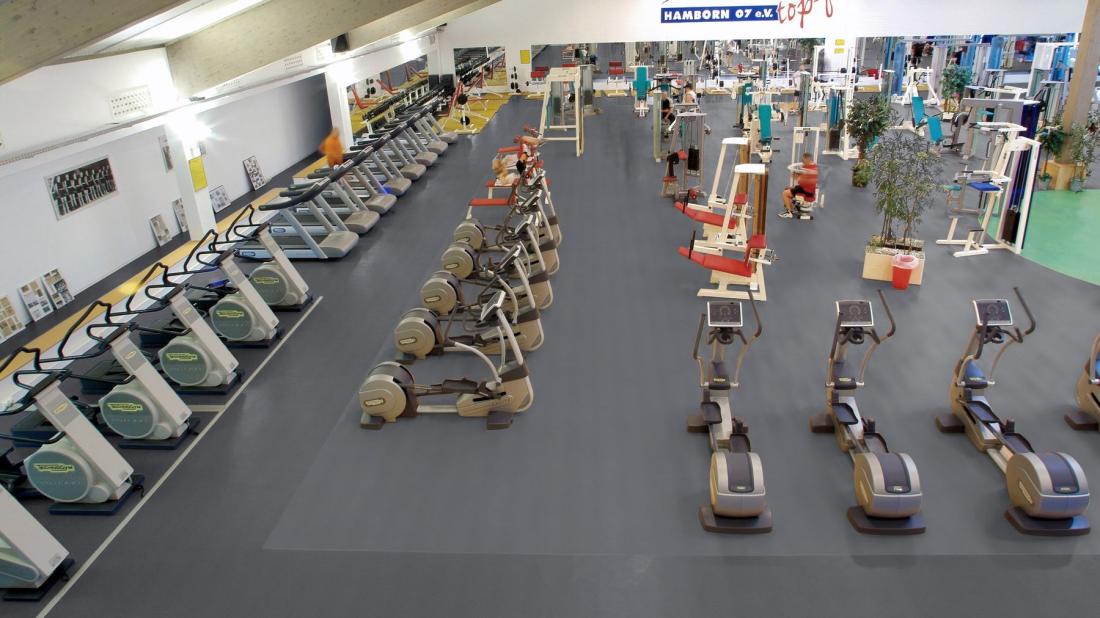 Спортивный линолеум Gerflor Taraflex Evolution uni 6873 Anthracite