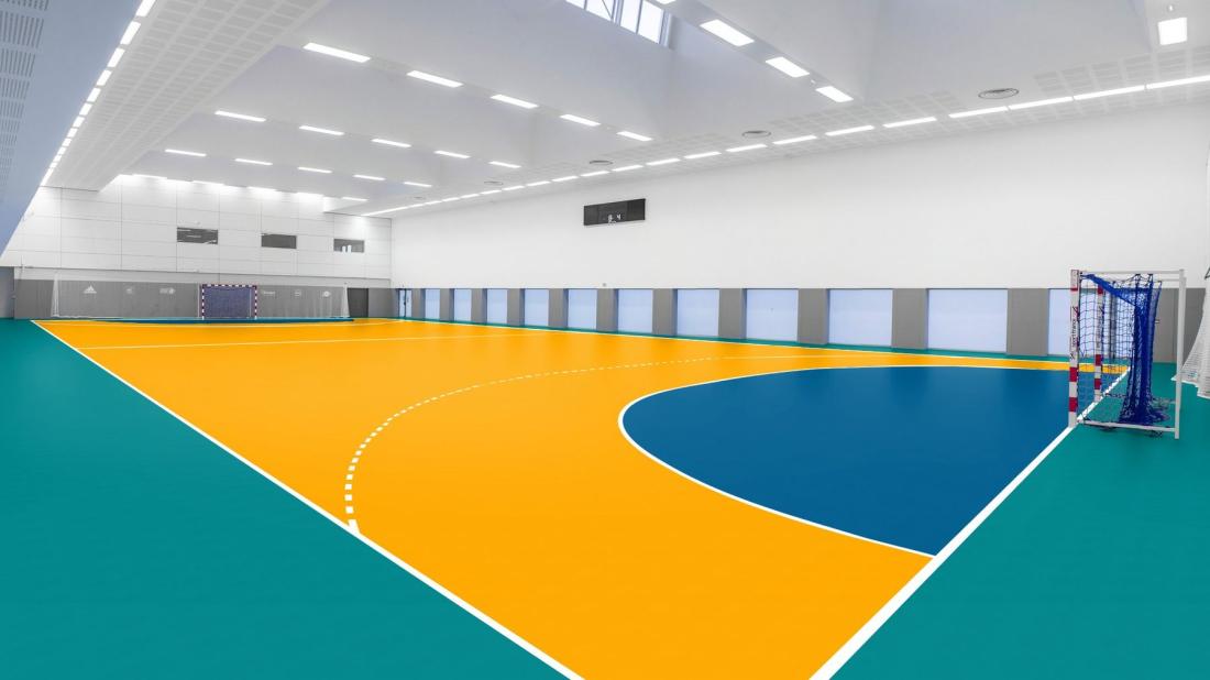 Спортивный линолеум Gerflor Taraflex Performance uni 6430 Blue