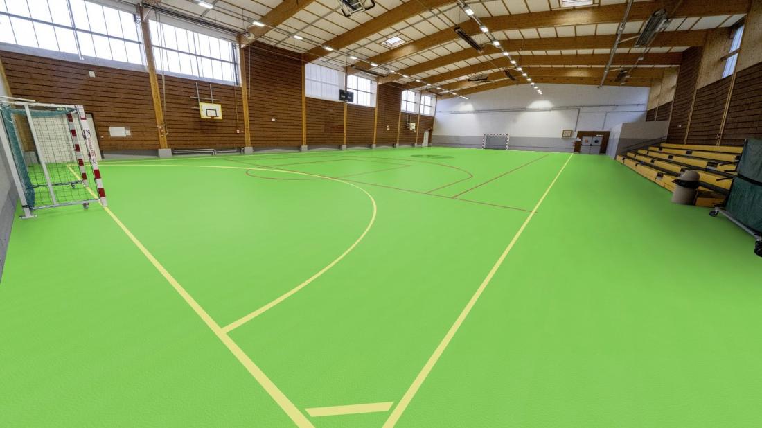 Спортивный линолеум Gerflor Taraflex Performance uni 6559 Spring