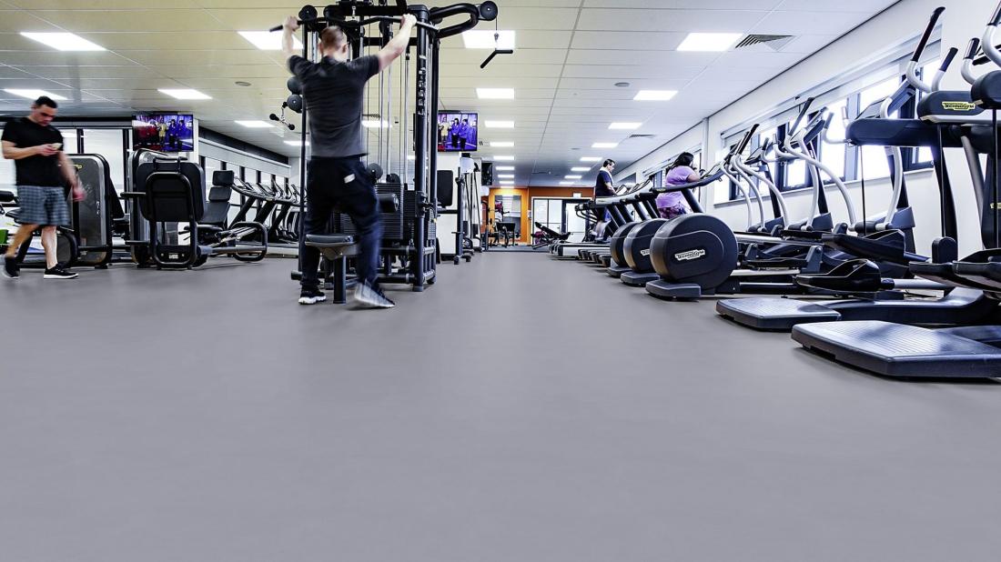 Спортивный линолеум Gerflor Taraflex Performance uni 6758 Silver Grey